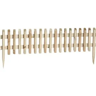 Mini-Staketenzaun 115 x 28/45 cm kesseldruckimprägniert