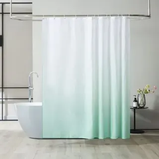 1 Pc 90x180cm (vert Clair) Rideau De Douche Anti Moisissure Tissu Lavable En Machine Petit Rideaux Douche Pour Camping Car Cabine De Douche Imperméable En Polyester