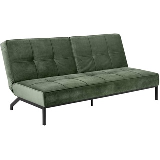 Actona Schlafsofa Perugia Stoff Waldgrün