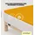 Easy Spannbettlaken für Topper Jersey Elasthan 90 x 190 - 100 x 220 cm yellow deep