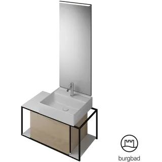Burgbad Junit Schrank mit Waschtisch, mit Spiegel, SFLF090RF3150C0001G0175,