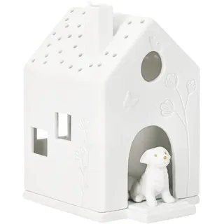 Räder Lichthaus Hund | Porzellan Teelichthaus Deko & Geschenk Hundeliebhaber