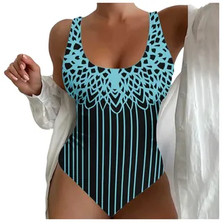 Bandeau Bikini GrüN Tankini FüR Mollige Frauen Rashguard Damen Sport Badeanzug Damen Mit Polster Badekleider Bikini Top Schwarz Bikini Weiß Blau Gestreift Bikini GroßE Cup Sport Bademode Bikini - XL