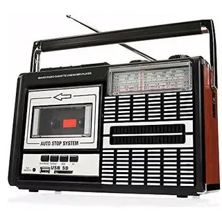 Ricatech PR85 (AM, FM), Radio, Schwarz, Braun