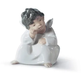 LLADRÓ Figur Nachdenklicher Engel. Engel. Porzellan.