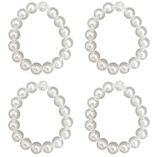 Raffhalter Magnetische Perlen-Vorhang Schnallen, Magnetvorhang-Raffhalter, Juoungle weiß