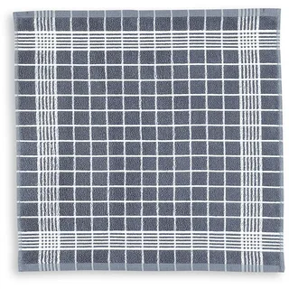 KRACHT, Geschirrtuch Frottier, Trockenperle,vollbunt anthrazit, Format 50/50, 100% Baumwolle
