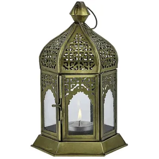 Marrakesch Orient & Mediterran Interior Laterne 20 cm Metall und Glas
