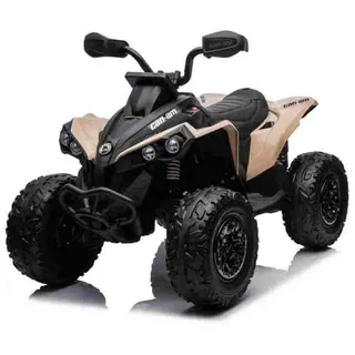 BoGi Elektro-Kinderquad Can-am ATV Quad Kinderfahrzeug Elektrofahrzeug 2x200W Motor 24V 7Ah, Fahrspaß für Kinder mit Stil – Can- Am Renegade 24V 7Ah, Ledersitz beige|braun