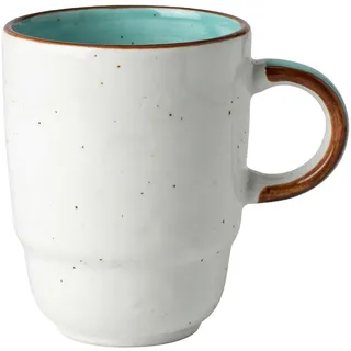 Handgefertigte Keramik-Kaffeetasse mit unregelmäßigem Sprenkel-Glasur-Design, handbemalt, rustikale grüne Wirbel, Tassen für Tee, Cappuccino, Milch, Vintage-Farbe (350ML)