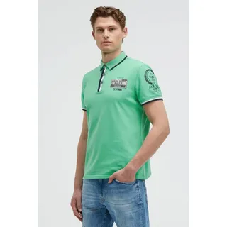 CAMP DAVID Poloshirt mit Kontrastnähten grün S (48)