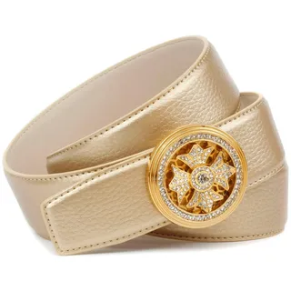 Anthoni Crown Damengürtel Leder gold 95