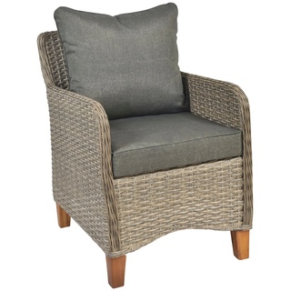 Gartensessel »Avellino«, (Set, 2 St.), inkl. Sitz- und Rückenkisse, Steinbeige, , 69610144-0