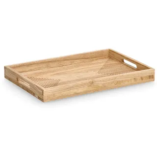 Zeller Present Serviertablett natur Holz, B/H/L: ca. 30.50x4.70x45.70
