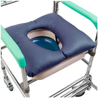 HUTRADE Anti-Dekubitus Toilettenstuhl Kissen, Duschstuhl Sitzkissen Für Senioren Mit Loch PU Wasserdichter Orthopädisches Kissen Für Toilettenstuhl Und Bett Zur Druckentlastung