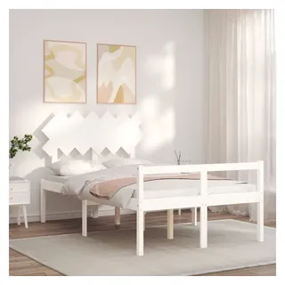 vidaXL Seniorenbett 140 x 200 cm Weiß