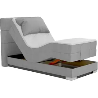 Boxspringbett ROM II 100x220 cm. Elektrisch verstellbar mit Motor, in Überlänge 220 cm. Komfort & Qualität Made in Germany