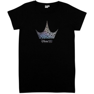 United Labels® Nachthemd Disney Princess Nachthemd Damen Schlafshirt Pyjama kurzärmlig Schwarz schwarz