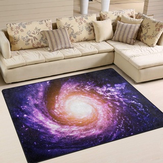 Use7 Universum Galaxy Weltraum, Sternenhimmel-Teppich, für Wohnzimmer, Schlafzimmer, 203 cm x 147,3 cm