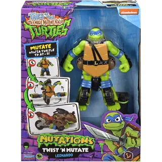Teenage Mutant Ninja Turtles Twist N Mutate Leonardo 3-Rad-Schlingenschussfahrzeug