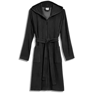 Möve Bademäntel Damen Kapuze Reißverschluss dark grey - 820 S - S