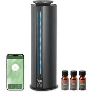 Aromadd 1700 m2 Hotel Collection Diffuser, tragbarer wasserloser Diffusor, 100 ml Duftluftmaschine für Zuhause, Kaltluft, ätherisches Öl, Diffusor für große Räume, Büro, leise