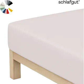 schlafgut Spannbettlaken Jersey 90 x 200 - 100 x 200 cm braun