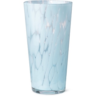 ferm LIVING - Casca Vase, Ø 12.5 x H 22 cm, pale blue