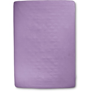 Collection Noblesse Spannbettlaken Jersey 120 x 200 cm Violett Flieder
