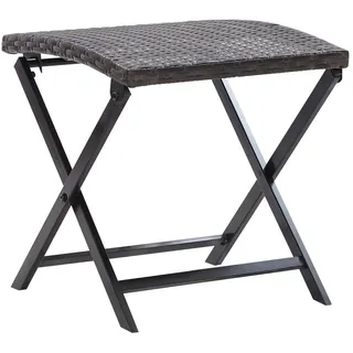 vidaXL Klapphocker Gartenhocker 44 x 44 x 40 cm braun