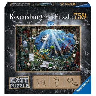 Ravensburger Puzzle Puzzle Exit 4 Im Uboot, 759 Puzzleteile bunt