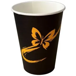 1000 Cappuccinobecher Coffee To Go 180 ml 7 oz Butterfly Ø 70 mm