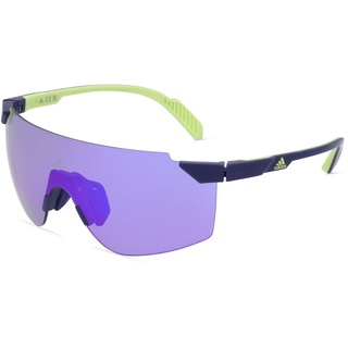 Adidas SP0056 Unisex-Sonnenbrille Vollrand Monoscheibe Kunststoff-Gestell, blau