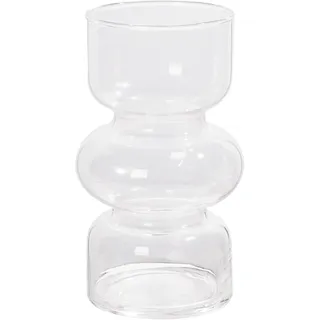 Geometrische Glasvase, Moderne Vasen Hydroponische Glasblumenvase, Tulpenvase Blumenvase Glas, Dekorative Vase für Haus Büro Hochzeit (Transparent)