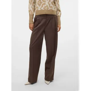 Vero Moda Nila Wide Leg Fit Dad Hosen Braun 40