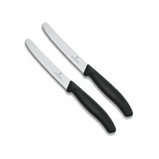 Victorinox Swiss Classic Tomaten-/Tafelmesser 2-tlg. schwarz 