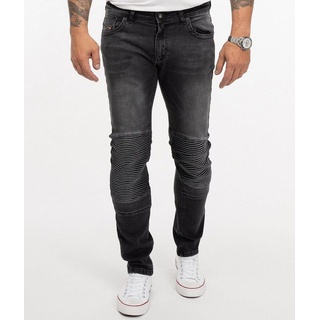 Rock Creek Slim-fit-Jeans Herren Jeans Slim Fit Biker-Style RC-2185 schwarz 31