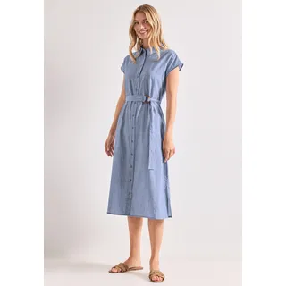 STREET ONE A-Linien-Kleid Blau/Weiß 44