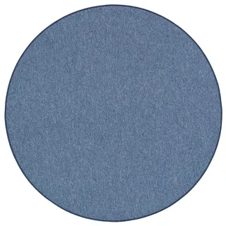 Snapstyle Feinschlingen Veloursteppich 133 x 133 cm Dunkelblau