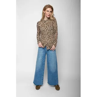 Emily Van Den Bergh Hemdbluse LEO-PRINT braun 36