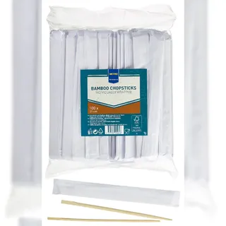 METRO PROFESSIONAL Essstäbchen, Bambus, 23 cm, verpackt, 100 Stück