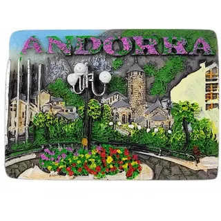 Andorra Kühlschrankmagnet Reise Souvenir Kühlschrank Dekoration 3D Magnetaufkleber Handbemalt Bastelkollektion