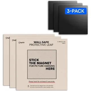 Displate Magnete für Metallposter Selbstklebend Set 3 Stück - Magnete Stark zum Kleben für Wand - Neodym Magnet Kit - Einfache Montage - Magnetische Wandkunst - Schutzblatt gratis