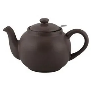 Plint Teekanne Plint Teekanne aus Steingut mit Edelstahl Sieb 1,5 Liter 5 Farben grau