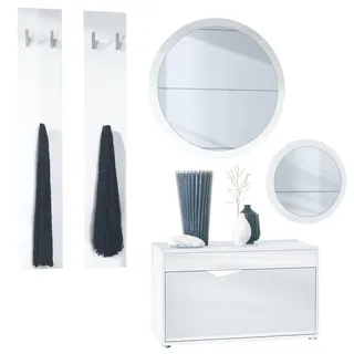 GARDEROBE Espoo Weiß Hochglanz