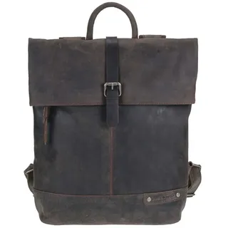 Greenburry Vintage Revival Leder Rucksack braun Backpack Herren Damen Lederrucksack - Braun