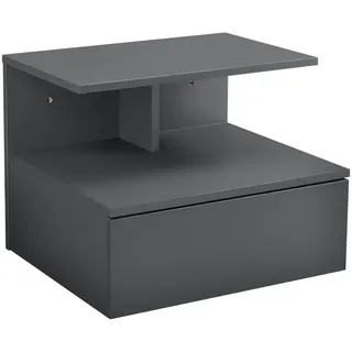 [en.casa] Amberg Hängeregal 40 x 35 x 31 cm Dunkelgrau
