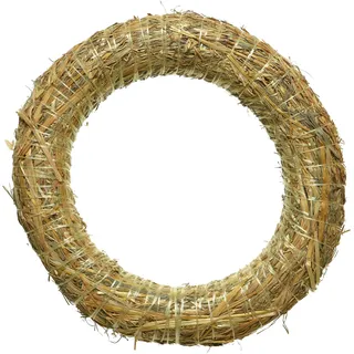 Strohkranz / Kranz Rohling 20cm natur zum Basteln von Adventskranz Türkranz