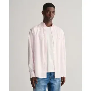 GANT Reg Stripe Langarmhemd Light Pink L