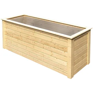 Karibu Hochbeet 28 mm 245 x 85 x 92 cm natur